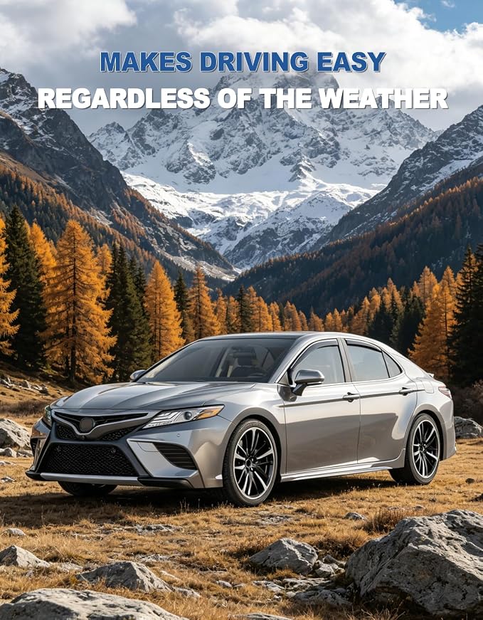 in-Channel Window Rain Guards Fit for 2018-2024 Toyota Camry,Rain Guards Visors Vent Visors Window Deflector, Vent Shades Car Accessories -4 pcs