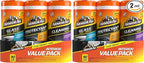 Protectant, Glass and Cleaning Wipes, Wipes for Car Interior and Car Exterior, 30 Count Each (Pack of 6)