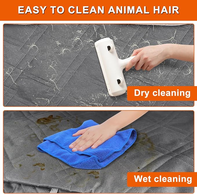 Dog Car Seat Cover Compatible with Chevy Equinox 2010-2025, Waterproof Pet Bench Seat Cover for Back Seat, 600D Heavy Duty Scratch Proof Nonslip Truck Seat Covers for Dogs