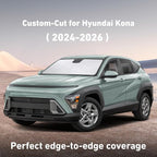 Windshield Sunshade Compatible for Hyundai Kona 2024 2025 2026, Sun Visor for Front Windshield & Window Sun Shade Cover, UV Heat Blocker & Protector, Car Accessories