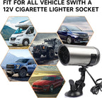 Car Heater, 12V Portable Car Heater that Plugs into Cigarette Lighter, Defroster for Car Windshield, 2 in 1 Heating & Cooling Fast Heating Defrost Defogger with Suction Holder