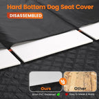 Dog Seat Cover for Back Seat, Hard Bottom Car Seat Cover for Dogs | Back Seat Extender Holds 500 lbs, Waterproof Back Seat Pet Cover for Dogs, Dog Hammock Travel Accessories for Car,SUV,Truck