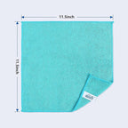 Microfiber Cleaning Cloth, 8 Pack Cleaning Rags, Cleaning Towels with 4 Color Assorted, 11.5"X11.5"(Green/Blue/Yellow/Pink)