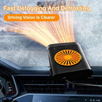 Portable Car Heater for Vehicle, 12V Car Heater Portable, Portable Heater for Car, 360° Rotatable Car Defroster Windshield Heater,Car Heater That Plugs Into Cigarette Lighter(Orange)