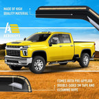 Extra Durable Window Deflectors In-Channel Visors Rain Guards Fit for Chevy Silverado/Sierra 2500HD/3500HD 2020-2026 Crew Cab, Sun Visors, Wind Vent for Shades, Exterior Car Accessories - 4pcs. AG0141