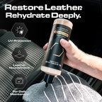 Blackline Car Leather Cleaner and Conditioner Care Kit - 2 (16 Fl Oz) Bottles - Effectively Cleans and Conditions Leather Car Interiors, Shoes, Boots, Bags, Furniture, Apparel and More