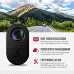 Cobra SC120 Dash Cam + Cobra 2.5A DIY Hardwire Kit - OBDII Port to USB-C/Micro-USB with 15ft Cable