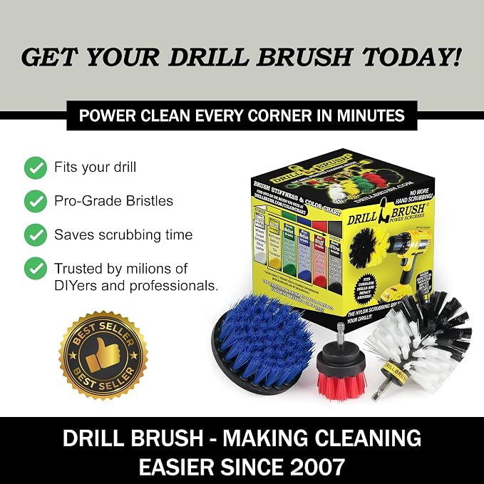 Attachments for Cleaning Carpet, Chairs, Seats, Wheels, Vinyl, Bathroom, Bathtubs, Shower, Tile, Grout, Trucks, Boats - for Car Detailing - Car Detailing Kit Interior Cleaner