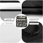Car Backseat Organizer - Cute Aesthetic Car Storage Bin with Mesh Pocket & Reinforced Base - Universal Fit Hanging Seat Back Accessories for Women (Black)