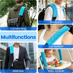 Soft Auto Seat Belt Cover Seatbelt Shoulder Pad Cushions 2 PCS for a More Comfortable Driving Universal Fit for All Cars and Backpack Blue