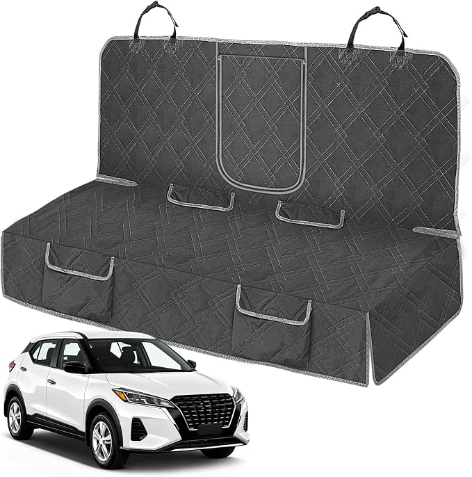 Dog Car Seat Cover Fit for 2018-2026 Nissan Kicks | Waterproof Pet Bench Seat Cover for Back Seat, 600D Heavy Duty Scratch Proof Nonslip Truck Seat Covers for Dogs