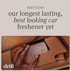 Drift Car Air Freshener - The Original Stone Air Freshener - Car Odor Eliminator - Long Lasting Scent - Metal Clip - Essential Oils - Apple Picking Scent 3 Pack Refill - NO CLIP INCLUDED