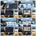 2G+64G Android Car Stereo for Honda CRV 2007-2011 with Wireless Carplay/Android Auto with WiFi GPS Navigation, 9" Touchscreen Bluetooth Car Radio Support USB FM/RDS EQ HD Backup