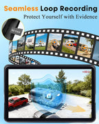 Wireless Backup Camera for Towable-RV: 1-Second Magnetic No Wiring Long Distance Signal for Thor/Forest River Series RVs - 7.3" Recording Monitor HD 1080P Auto Sleep Solar RV Backup Camera