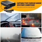 150W Car Heater, Car Heater Defroster With 2 in 1 Heating/Cooling, Anti-Fog Plug in Cigarette Lighter for Car Defroster Windshield Fast Defogge