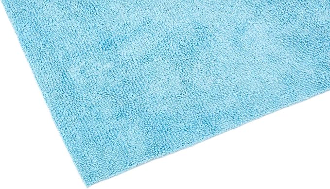 Edgeless 300 - Microfiber Detailing Towels, Perfect for Removing Polishes, Sealants, and Glaze; Great for Interior Cleaning and Dirty Jobs; 300GSM, 16in x 16in, Light Blue (10-Pack)