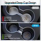 Car Cup Coaster Universal Automotive Waterproof Non-Slip Cup Holders Sift-Proof Spill Holder Car Interior Accessories 4 Pack Black