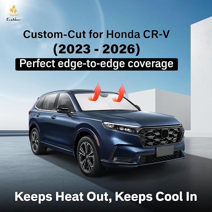 Windshield Sunshade for Honda CRV 2023-2024 2025 2026 Sun Visor for Front Windshield & Window Sun Shade Cover, UV Heat Blocker & Protector, Car Accessories