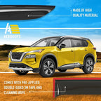 Extra Durable Window Deflectors Tape-On Window Visors Rain Guards Fit for Nissan Rogue 2021-2026, Sun Visors, Wind Vent for Shades, Exterior Car Accessories - 6pcs. AG0528
