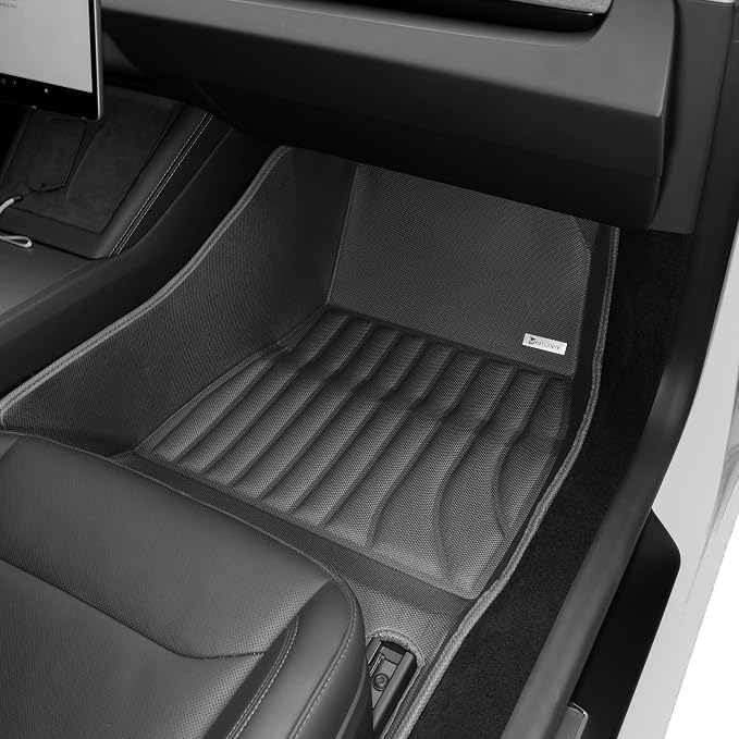 Floor Mats & Cargo Liners Compatible with 2024-2026 Tesla Model 3 Highland, All-Weather Full Cabin Protection System, Premium Soft Mat Set for Floors, Trunk, Frunk & Seatbacks