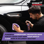 Fortify Quick Coat - 8oz Ceramic Waterless Detailer Spray | 3-in-1 Wash, Wax & Nano-Ceramic Coating | Mirror Shine, Zero Streaks, No Dust Residue | 6-12 Month Protection | Made in USA | Spray On, Wipe Off. Ceramic Protection That Lasts 6 to...