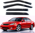 KPY Rain Guards Fit for 2001-2005 Honda Civic, Out-Channel Window Visors Vent Wind Deflectors 4PC, Car Accessories for 01-05 Civic (Sedan Only)