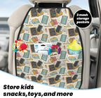 Classroom (3) For Car Seat Back Protector 2 Pack, Kick Mats For Kids And Pets, Backseat Seat Protector Cover For Car, Suv, Truck & Van