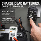 GENIUS1: 1A 6V/12V Smart Battery Charger – Automatic Maintainer, Trickle Charger & Desulfator with Overcharge Protection & Temperature Compensation – for Lead-Acid & Lithium Batteries