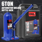 6 Tons / 12000 lbs Lifting Automotive Welded Hydraulic Bottle Jack for Car SUV Pickup Truck, Auto Repair, with Manual Handle & Carrying Storage Case, Blue