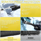 32" Snow Brush and Ice Scrapers for Car Windshield, Extendable Car Snow Accessories with Foam Grip, Brush Supports 360 Degree Rotation, Car Winter Removal Tool for Cars, Trucks, SUVs