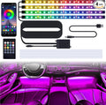 72 LED Lights for Car, 5V LED Strip Lights with USB Adapter, App & Remote Control Music Sync Color Change, Interior Car Lights for Car Decor, Car Accessories for Women Men