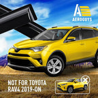 Extra Durable Window Deflectors Tape-On Window Visors Rain Guards Fit for Toyota RAV4 2013-2018, Sun Visors, Wind Vent for Shades, Exterior Car Accessories - 4pcs. AG0122