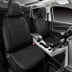 Neoprene Waterproof Seat Covers, Universal Fit Black Full Sets, Protective Interior Covers for Auto SUV, Vans, Sedans, Trucks