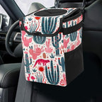 Car Trash Can – Lightweight and Portable with Durable Water-Resistant Coating, No Installation Required, Practical and Ample Capacity,Car Accessories Interior Car Organizer. Cactus