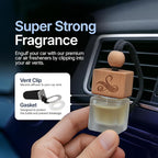 Solvere Diffuser with Vent Clip | Strong Automotive Freshener Long Lasting | Powerful Car Fresheners for Men with Odor Eliminating Technology | Luxury Air Freshener by