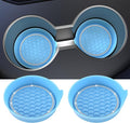 Car Cup Coaster Universal Non-Slip Cup Holders Bling Crystal Rhinestone Car Interior Accessories 2 Pack Light Blue