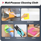 Microfiber Cleaning Cloth, 100 Pack Shop Towels, Micro Fiber Cloth for Cleaning Car, All-Purpose Absorbent Cleaning Rags for Housekeeping, Dust Cloth for Office, Car Wash Towels, 12inx12in