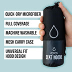 Car Seat Towel | Premium Microfiber Towel Seat Covers for Cars | Universal Fit & Machine Washable | Portable Car Seat Towel Cover After Gym, Yoga, Beach (Light Grey)