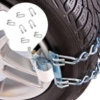 10 Pack Tire Chains Hooks Snow Heavy Duty 1/4" Cross Chains Hook Stainless Steel Chain Repair Hook for Light Trucks and Suv