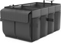 Car Trunk Organizer Storage Box - Collapsible Car Boot Organizer Tidy Cargo Storage Box Accessories for SUV, MPV, Van, Size M, Black