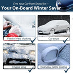 Anti-Freeze Electromagnetic Car Snow Removal Device, 2026 New Solar Car Interference Antifreeze Instrument, Easy Set up Defroster for Car Windshield, Universal Fit for All Vehicles-2pcs