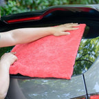 Microfiber Car Wash Drying Towels Professional Grade Premium Microfiber Towels for Car Wash Drying 450GSM 16 in.x 16 in. Pack of 6 (6 Pack, Red)