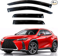 KPY Rain Guards Fit for 2019-2024 Lexus UX200 UX200h UX300h, Out-Channel Window Visors Vent Wind Deflectors 4PC, Car Accessories for 19-24 Lexus UX Series