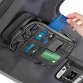 Upgrade Car Visor Organizer,Multipurpose Car Sun Visor Organizer with Sunglasses Holder for Storage Bank Cards,Driver's License,PU Leather Truck Visor Organizer for Most Vehicles (Black)