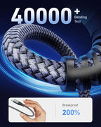 USB to USB C Cable 60W Fast Charging [2 Pack 6FT], USB A to USB C Cable for CarPlay, Durable Braided USB Type C iPhone Charger USBC Cord for iPhone 17/16/15/Pro Max/Plus, Samsung Galaxy S23 and More