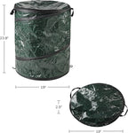 29.5-Gallon Pop Up Outdoor Garbage Can - Collapsible Trash Can for Parties, Yard Waste, or Laundry - Camping Accessories by