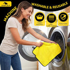 12-Pack Microfiber Cleaning Cloth, Car Drying Towels Car Detailing– XL Microfiber Towels for Cars, Trucks (15.7" x 15.7"), Ultra-Absorbent, Streak-Free, Scratch-Free, No Water Spots