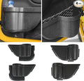 JK Storage Pockets for Jeep Wrangler, Front & Rear Door, 4 Pcs | Compatible with 2011-2018 Jeep Wrangler JK JKU 4 Door, Front and Rear Door Pockets, Interior Storage Accessories, Black