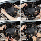 Guitarist Steering Wheel Cover, Non Slip Polyester Car Wheel Protector for Car SUV Truck, Universal 15 Inch