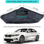 Microfiber Towels for Cars, 15.7"x15.7" 1200 GSM Ultra Thick Soft Car Detailing Drying Towel, Super Absorbent Double Twisted Loop Cloth Cleaning Towel for Car Truck SUV